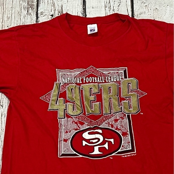 Vintage 90s San Francisco 49ers NFL Football Logo 7 Sports Tee Tshirt - Picture 7 of 8